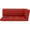 Lauko baldų komplektas Dvivietė sofa iš palečių su pagalvėlėmis, impregnuota pušis