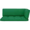 Lauko baldų komplektas Dvivietė sofa iš palečių su pagalvėlėmis, impregnuota pušis