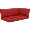 Lauko baldų komplektas Dvivietė sofa iš palečių su pagalvėlėmis, impregnuota pušis