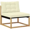 Lauko baldų komplektas Lauko sofos komplektas 8 vnt. Balta ir kreminė