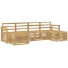 Lauko baldų komplektas Lauko sofos komplektas 6 vnt. 6 vietos Balta