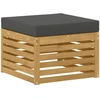 Lauko baldų komplektas Lauko sofos komplektas 6 vnt. Balta ir antracito Poliesteris