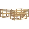 Lauko baldų komplektas Lauko sofos komplektas 7 vnt. 7 vietos Baltas Solid Acacia Wood