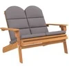 Lauko baldų komplektas Sodo adirondack komplektas, 3 dalių, akacijos medienos masyvas