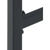 Lauko baldų komplektas Sodo baro komplektas, 7 dalių, juodas, plienas