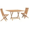 Lauko baldų komplektas Sodo Bistro Rinkinys 3 pcs Ruda Kietas teakwood
