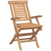 Lauko baldų komplektas Sodo komplektas 3 vnt. Ruda Kietas teakwood
