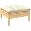 Sodo komplektas su kreminėmis pagalvėlėmis, 9 dalių, pušis