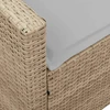 Lauko baldų komplektas Sodo sofa, 5 vietų, su pagalvėlėmis, smėlio spalvos, poliratanas