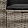 Sodo sofa, 5 vietų, su pagalvėlėmis, pilka, poliratanas