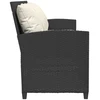 Lauko baldų komplektas Sodo sofa, 5 vietų, su pagalvėlėmis, juoda, poliratanas