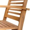Sodo Sofų Rinkinys 4 pcs Natūrali Kieto teka medžio