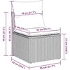 Sodo Sofų Rinkinys 4 vnt. Pilka poliratanas