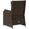 Lauko baldų komplektas Sodo suolas 2 pcs Ruda poliratanas