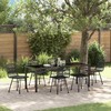 Sodo valgomojo komplektas 7 pcs Juoda