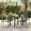 Sodo valgomojo komplektas 5 pcs Juoda