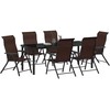 Sodo valgomojo komplektas 7 pcs Ruda