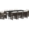 Sodo valgomojo komplektas 9 pcs Ruda