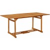 Lauko baldų komplektas Sodo valgomojo komplektas, 7 dalių, 180x90x75 cm, akacija