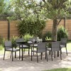 Sodo valgomojo komplektas 6 pcs Pilka