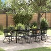 Sodo valgomojo komplektas 9 pcs Juoda