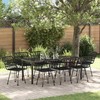 Sodo valgomojo komplektas 9 pcs Juoda