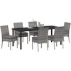 Sodo valgomojo komplektas 7 pcs Pilka