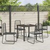 Sodo valgomojo komplektas 5 pcs Juoda