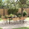 Sodo valgomojo komplektas 7 pcs Ruda