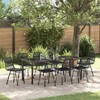 Sodo valgomojo komplektas 9 pcs Juoda