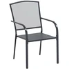 Lauko baldų komplektas Sodo valgomojo komplektas 9 pcs Antracito 212 x 90 x 76 cm
