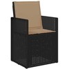 Lauko baldų komplektas Sodo valgomojo komplektas 9 pcs Antracito ir taupe PP