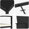 Sodo valgomojo komplektas 9 pcs Juoda