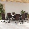 Sodo valgomojo komplektas 7 pcs Ruda