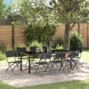 Sodo valgomojo komplektas 9 pcs Juoda
