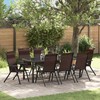 Sodo valgomojo komplektas 9 pcs Ruda