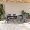 Sodo valgomojo komplektas 7 pcs Pilka