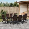 Sodo valgomojo komplektas 9 pcs Ruda