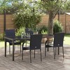 Sodo valgomojo komplektas 5 pcs Juoda