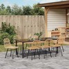 Sodo valgomojo komplektas 9 pcs Ruda