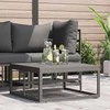 Lauko Baldai Juoda 70 x 70 x 32 cm metalas