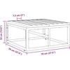 Lauko Baldai Juoda 70 x 70 x 32 cm metalas