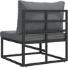 Lauko Baldai metalas Juoda ir Antracitas 70 x 71,5 x 71 cm