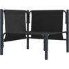 Lauko Baldai su pagalve Antracitas 80 x 80 x 71 cm Plienas