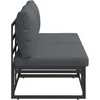 Lauko Baldai 2 Vienetas Juoda ir Antracitas 70 x 71,5 x 71 cm