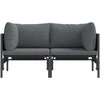 Lauko Baldai 2 Vienetas Antracitas 80 x 80 x 71 cm Plienas