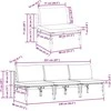 Lauko Baldai 3 Vienetas Antracitas 80 x 80 x 71 cm Plienas