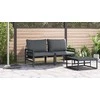 Lauko Baldai 2 Vienetas Antracitas 80 x 80 x 71 cm Plienas