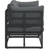 Lauko Baldai 2 Vienetas Juoda ir Antracitas 71,5 x 71,5 x 71 cm