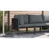 Lauko Baldai su pagalve Antracitas 80 x 80 x 71 cm Plienas